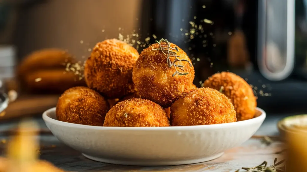 Air Fryer Frozen Chicken Croquettes